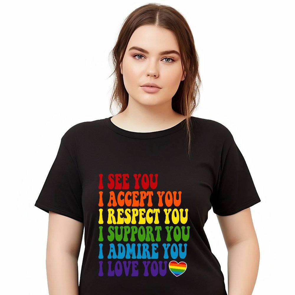 LGBTQ Ally Rainbow T-Shirt